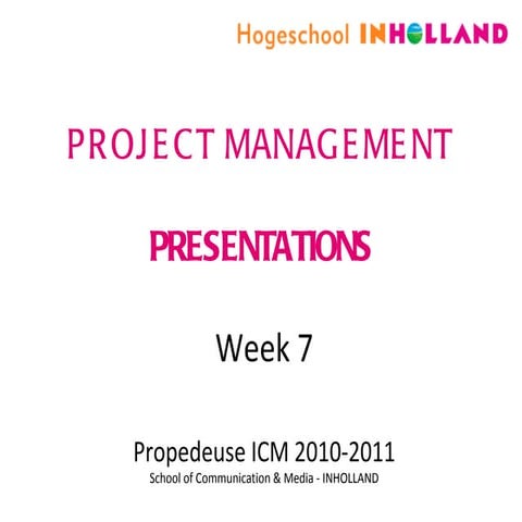 Project management week 7