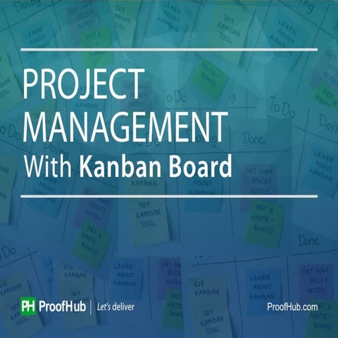 Project management with kanban board