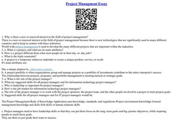 Project Managment Essay