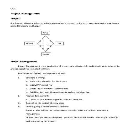 Project mangement part 1