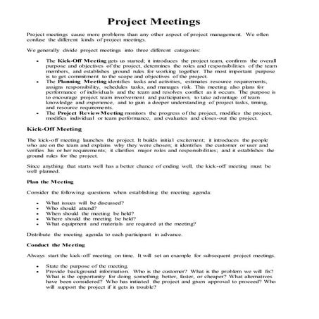 Project meetings ddddd