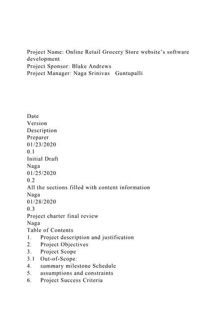 Project Name Online Retail Grocery Store website’s software dev.docx