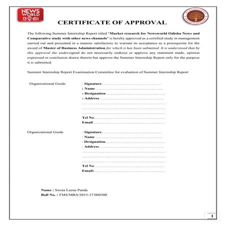 Comparative study of News world Odisha with other news channels like regional...