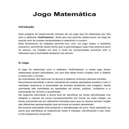 Jogo Matemática