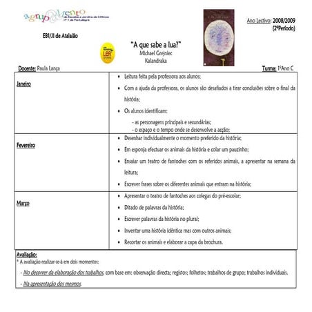 Projecto a que sabe a lua | PDF