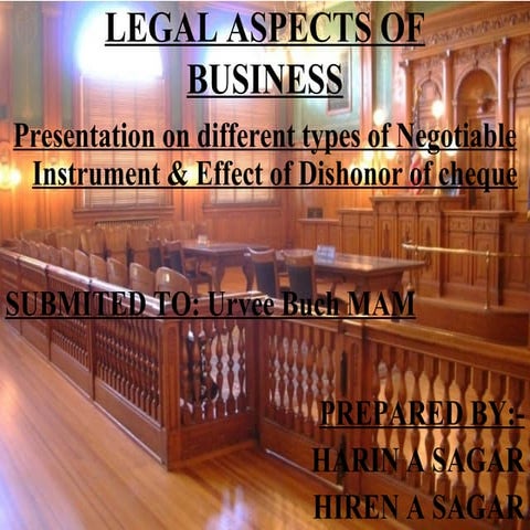 Project of LEGAL ASPECTS OF BUSINESS