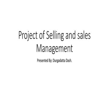 Project of selling and sales management of Magazine