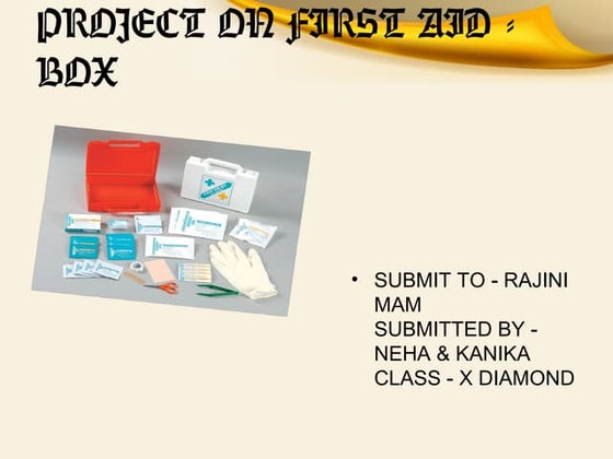 First aid ppt | PPT
