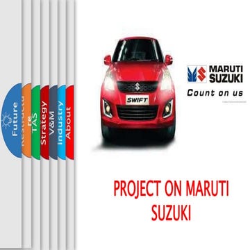 Project on maruti suzuki