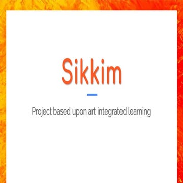 Project on sikkim