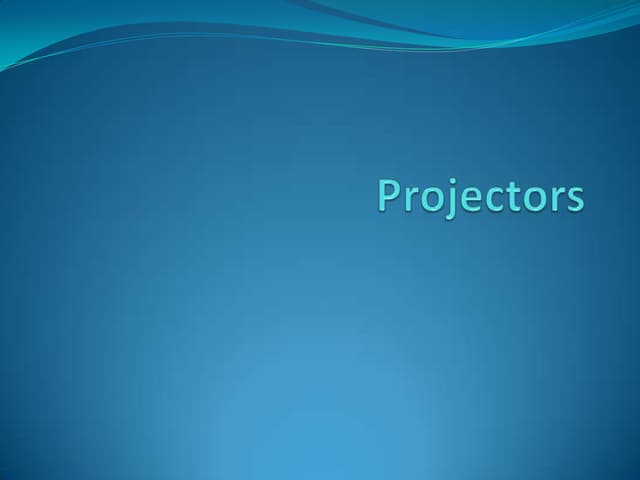 Projectors