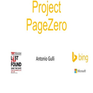 Project Page Zero - Bing - disrupting the searchbox (1993 - 2013)