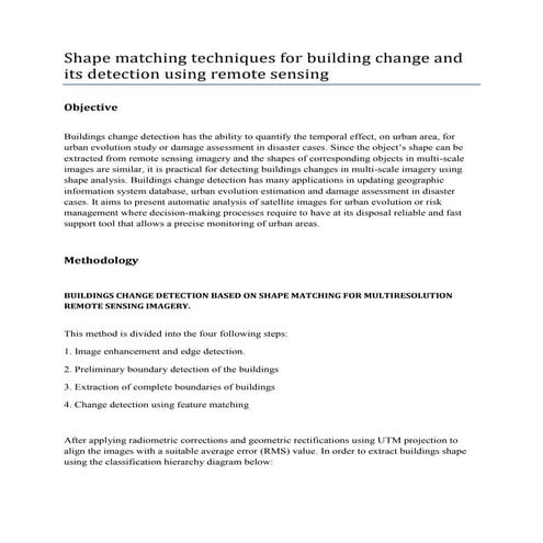 Automatic Building detection for satellite Images using IGV and DSM | PPTX
