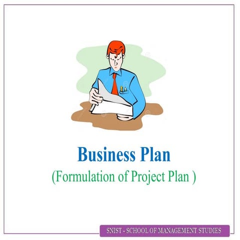 Project plan or business plan.