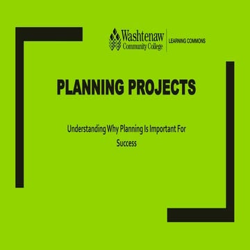Project planning