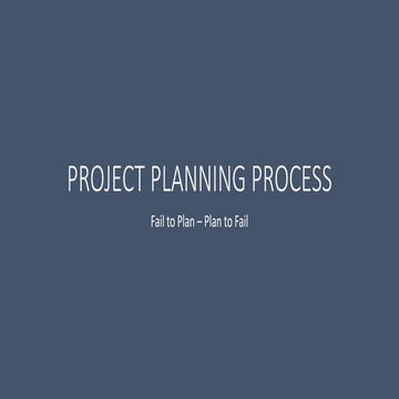 Project planning