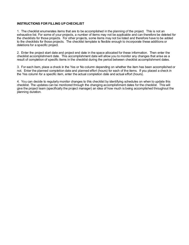 changing bolsa checklist