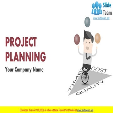 Project Planning Lifecycle Scope And Schedule Complete PowerPoint Deck 