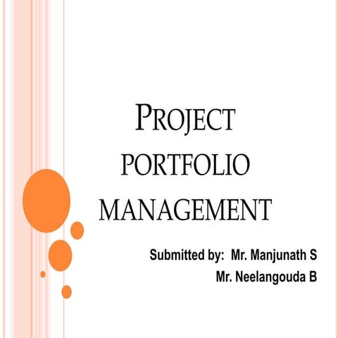 Project portfolio management | PPTX