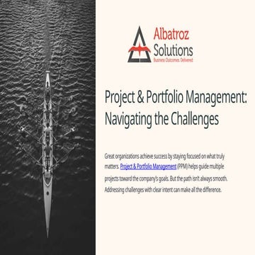 Project & Portfolio Management: Navigating the Challenges | PPTX