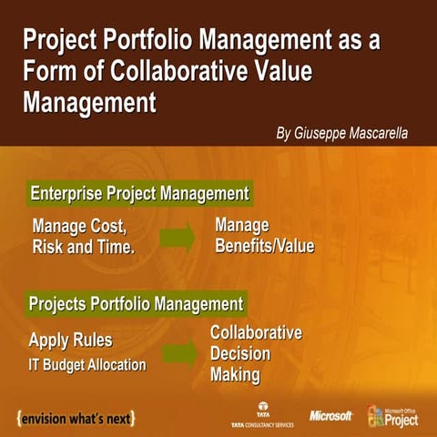 Project Portfolio Optimization and Governance