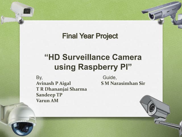 Low Cost HD Surveillance Camera using Raspberry PI