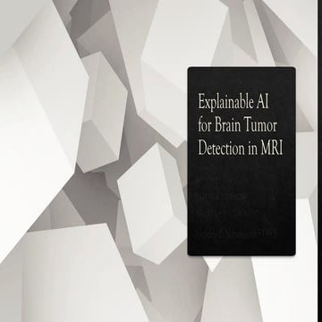brain tumor detection along with explainable AI features | PPTX