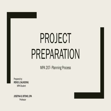 Project Preparation