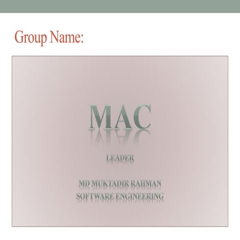 Project presentation 