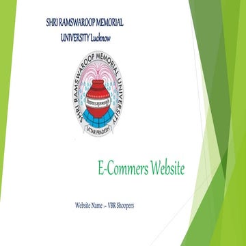 E commerce website Project Presentation | PPT