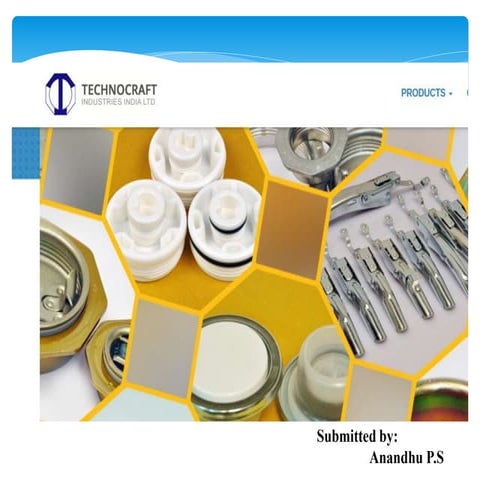 Project presentation finance technocraft ind