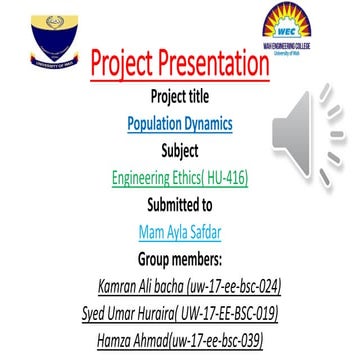 Project presentation   of engineering  subject