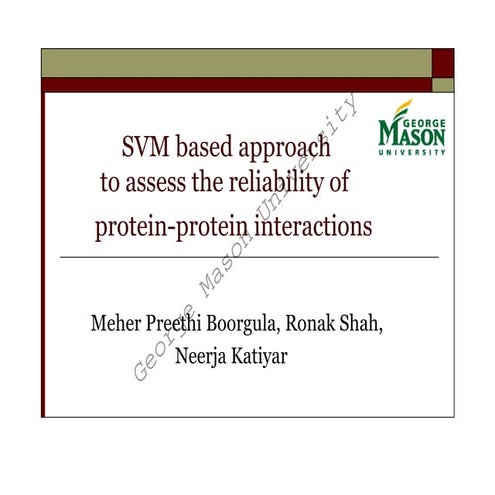 Protein-Protein Interaction using SVM based kernel,Jacob Coefficient and Gene...