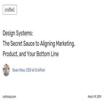 Design Systems - Sean Hise Talk at #ProjectProduct