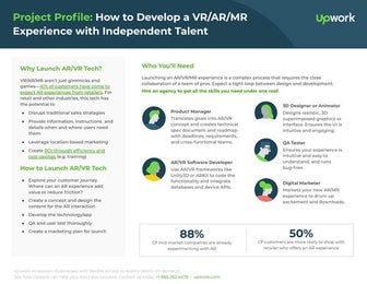 How to Develop a VR/AR/MR Experience with Independent Talent