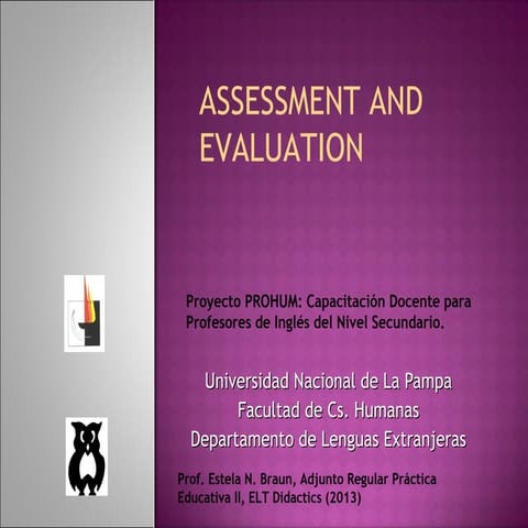 Project prohum assessment and evaluation | PPT