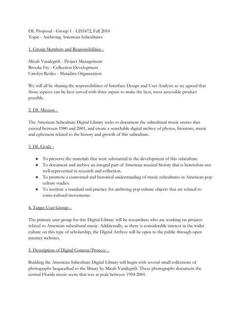 Digital Library Project Proposal