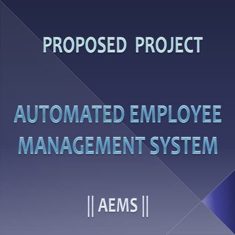 Project proposal