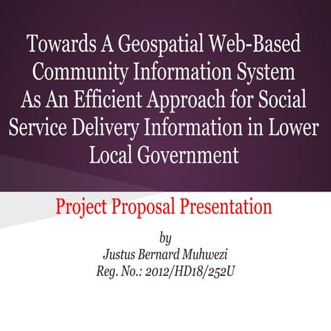 Project proposal geospatialweb'asedcis