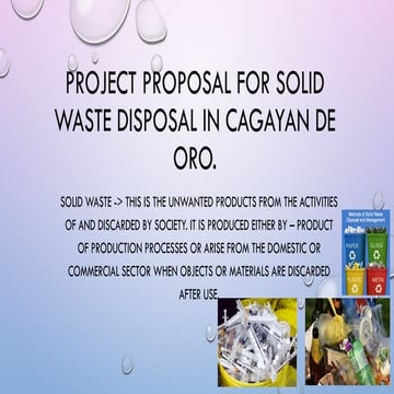 project proposal-PPT.pptxpROject proposal for solid waste disposal in ...