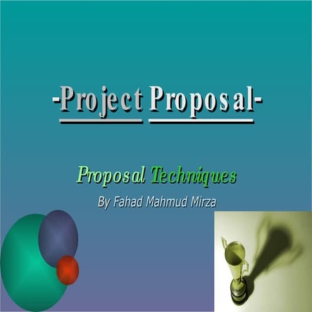 Project Proposal Basics [JUNE 2006]