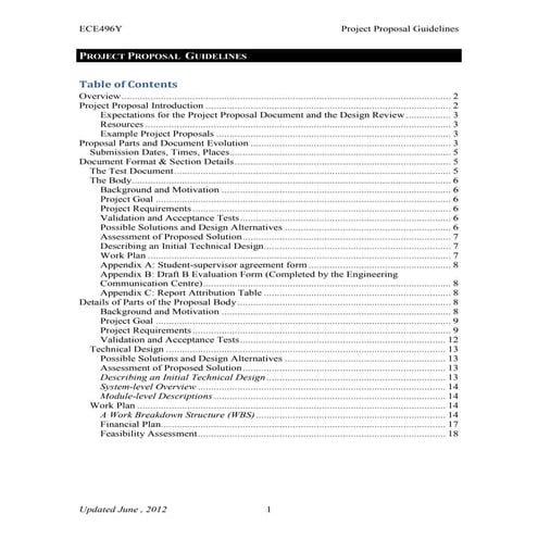 Project proposalguidelines