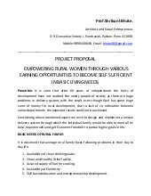 Project proposal to empower rural f...