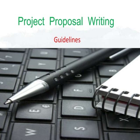 Project  proposal  writing civil engg