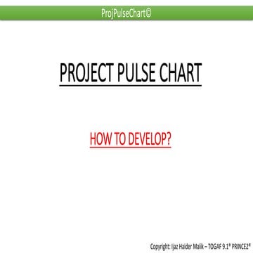 Project Pulse Chart by Ijaz Haider Malik