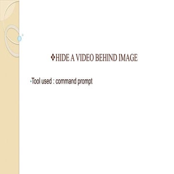 HIDE A VIDEO BEHIND IMAGE | PPTX