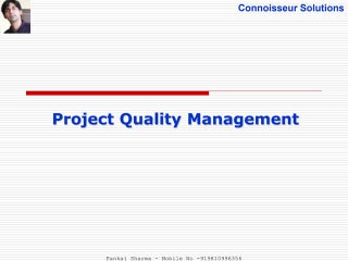 PMP Chap 8 - Project Quality Management | PPT