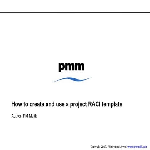 How to create and use a project RACI matrix