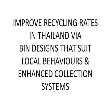 Project recycling presentation revision