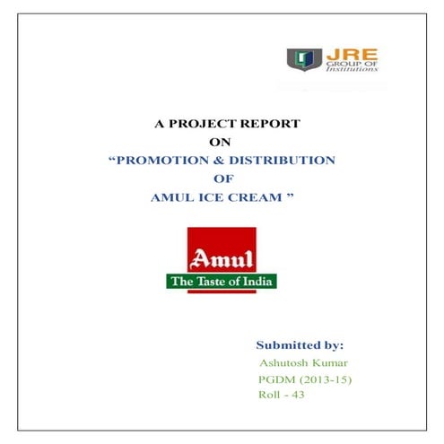 Project report. amul